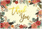 BOXED THANK YOU CARDS FLORAL FRAME