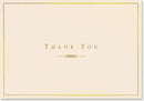BOXED THANK YOU CARDS GOLD & CREAM