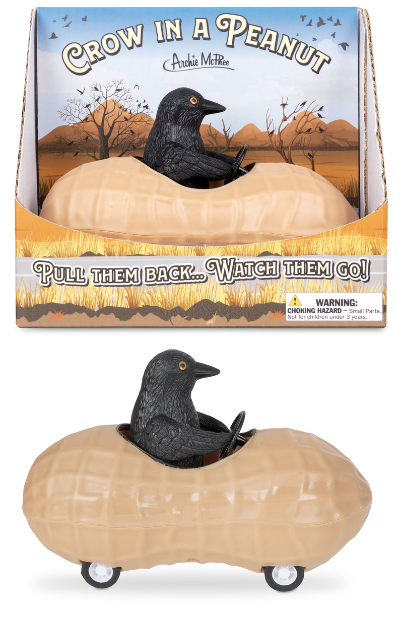 PULL-BACK CROW IN A PEANUT