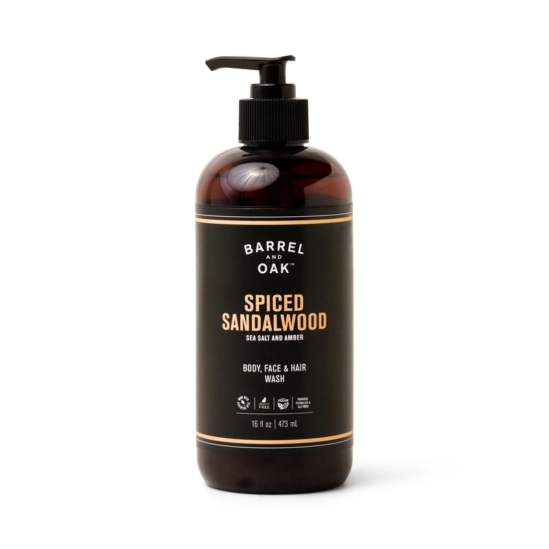 BARREL & OAK SPICED SANDALWOOD ALL-IN-ONE WASH