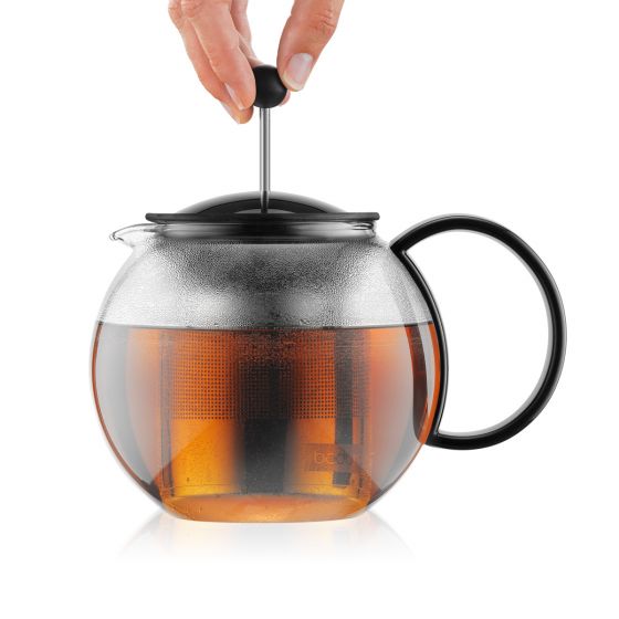 TEA PRESS W/ STAINLESS STEEL FILTER 34OZ