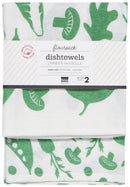 VEGGIES PRINTED FLOURSACK DISHTOWELS (SET OF 2)