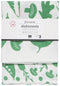 VEGGIES PRINTED FLOURSACK DISHTOWELS (SET OF 2)