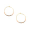 EARRINGS: ENDLESS HOOP, PINK + GOLD TONE