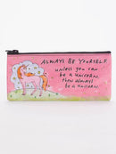 SMALL ZIP POUCH, ALWAYS BE A UNICORN