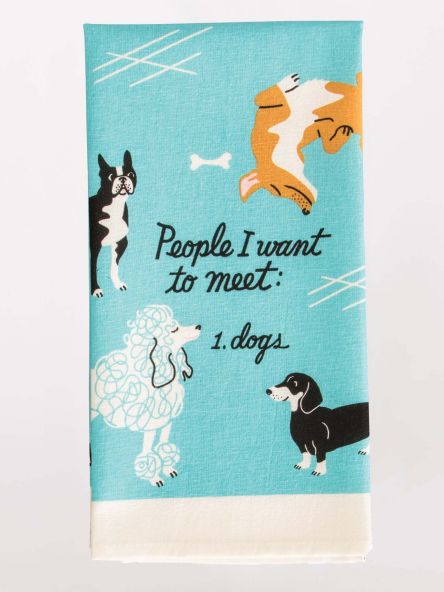 TEA TOWEL PEOPLE TO MEET: DOGS