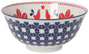 BOWL STAMPED BIRD RED/NAVY 6IN -SELLOUT