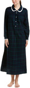 LANZ NIGHTGOWN, CLASSIC 50IN FLANNEL W/PETERPAN COLLAR