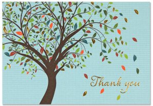 BOXED THANK YOU CARDS TREE OF LIFE