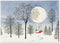 HOLIDAY BOXED NOTECARDS MOONLIT COTTAGE