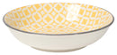 BOWL STAMPED DIAMOND YELLOW 3.75IN