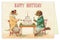 CARD BIRTHDAY DOGS & CAKE