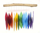 WIND CHIME RAINBOW - GLASS & WOOD