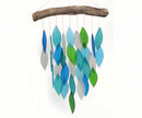 WIND CHIME OCEAN WATERFALL - GLASS & WOOD