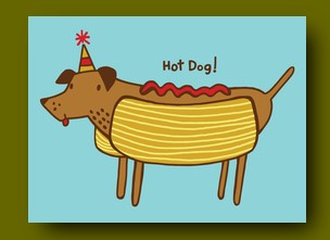 CARD HOT DOG -DISC/FA