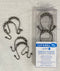 SHOWER CURTAIN HOOKS OMEGA PEWTER
