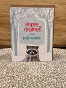 XCARD HOLIDAYS RACCOON