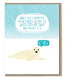 CARD HARP SEAL WTF MOM