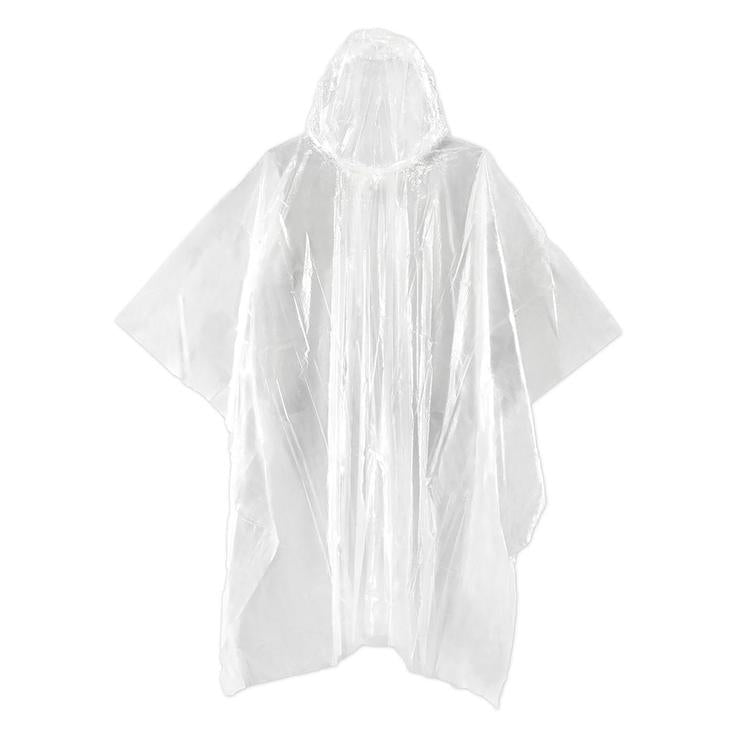 EMERGENCY RAIN PONCHO CLEAR