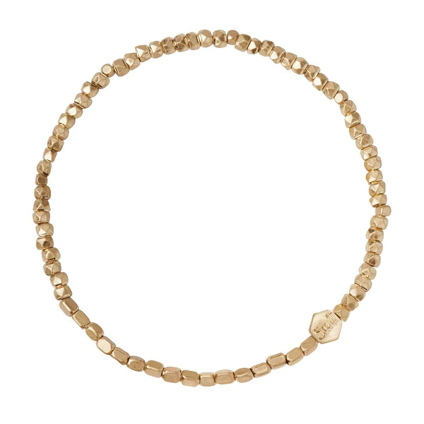DELICATE STACKING BRACELET, GOLD BEADS