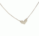NECKLACE: HEART (SILVER TONE)