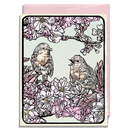 CARD ROBINS IN CHERRY BLOSSOM
