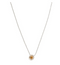 NECKLACE: 16" DAISY FLOWER (GOLD/SILVER TONE)