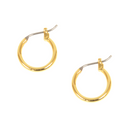 EARRINGS: CLASSIC MINI HOOP (GOLD TONE)