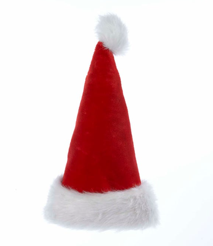 SANTA HAT, ADULT, FUZZY