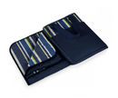 PICNIC BLANKET & TOTE - VISTA BLUE STRIPE