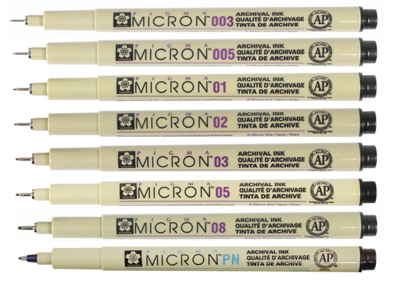 MICRON PEN, 02 RED