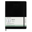 18MONTH WEEKLY PLANNER, X-LARGE SOFTCOVER, BLACK (2022-2023)