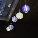 SOLAR STRING LIGHT, MINI LANTERN -  BLUES