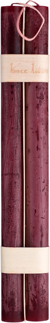 TIMBER TAPERS WINE RED, 12IN