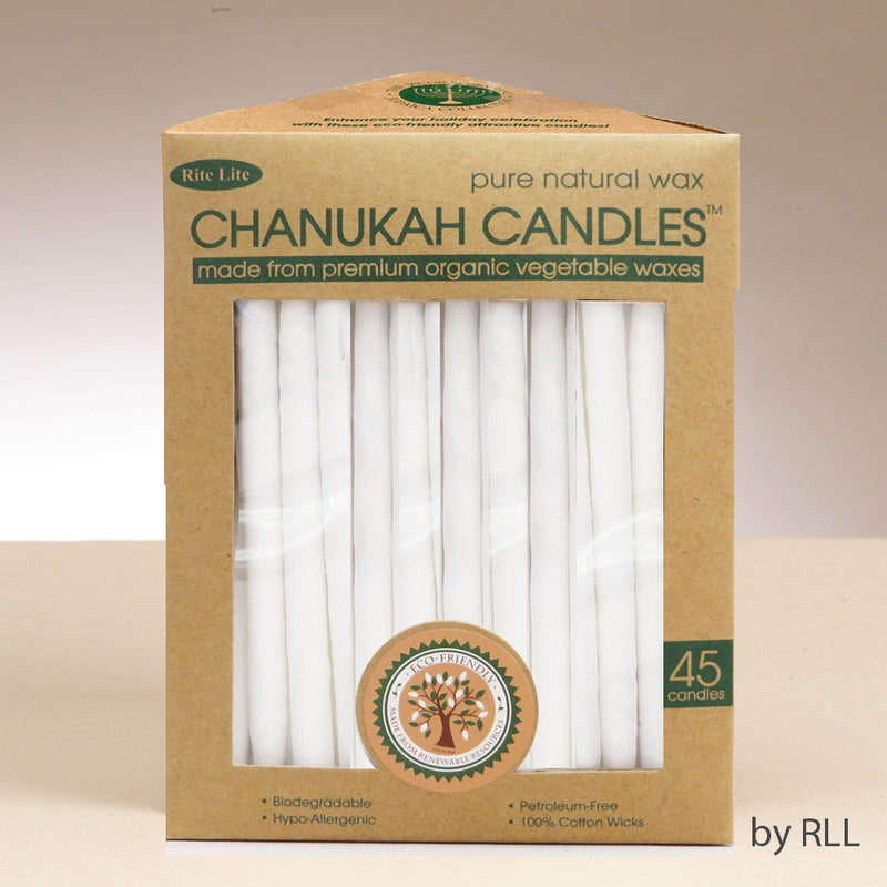 CHANUKAH CANDLES DYE-FREE, NATURAL