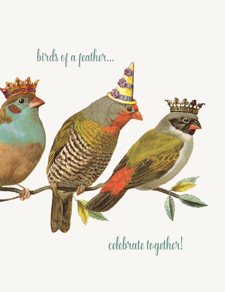 CARD BIRDS OF A FEATHER