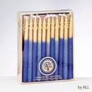 CHANUKAH CANDLES- BEESWAX, DIPPED BLUE