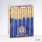 CHANUKAH CANDLES- BEESWAX, DIPPED BLUE