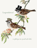 CARD CONGRATULATIONS BIRDS