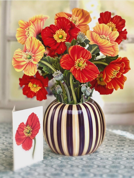 POP-UP FLOWER CARD: FRENCH POPPIES