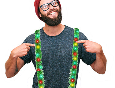 TACKY TINSEL SUSPENDERS