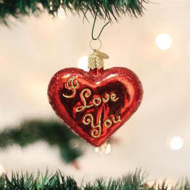 ORNAMENT I LOVE YOU HEART