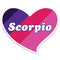 STICKER HEART SCORPIO