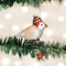 ORNAMENT RED HAT SNOWBIRD, CLIP