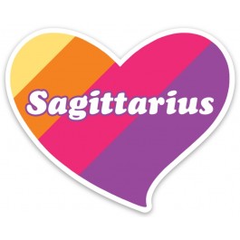 STICKER HEART SAGITTARIUS