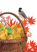 CARD CHICKADEE BASKET