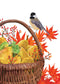 CARD CHICKADEE BASKET