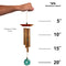 WIND CHIME TURQUOISE BRONZE