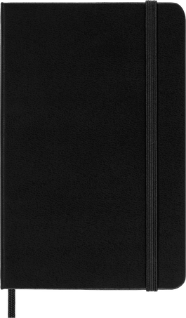 MOLESKINE JOURNAL RULED HARDCOVER, BLACK - POCKET