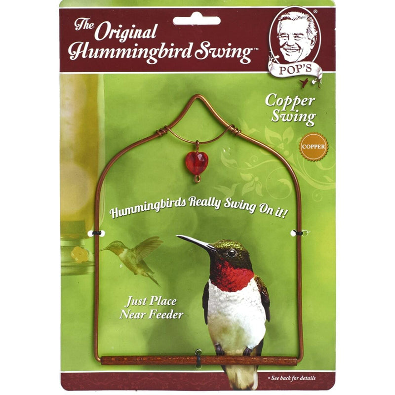 HUMMINGBIRD SWING VINTAGE COPPER W/ CHARM